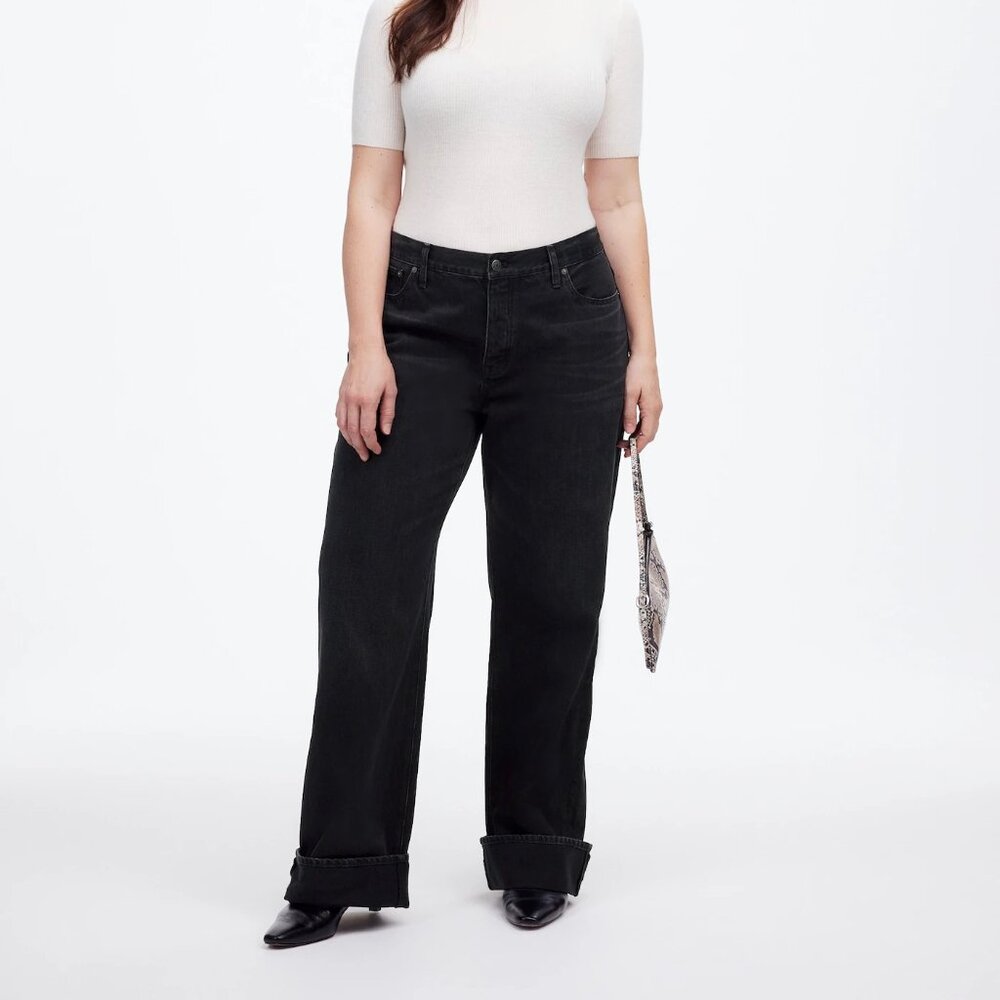 Low-slung baggy jeans in garza wash